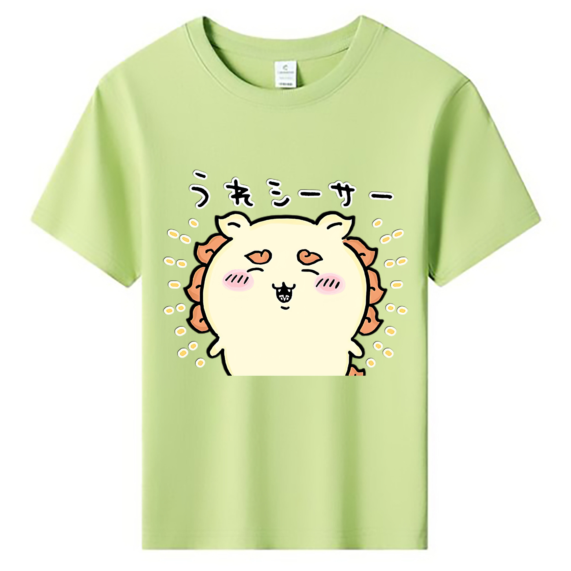 （画像用） ちいかわ シーサー Chii-kawa Shisa 綿100％キッズTシャツ（フロントプリント）